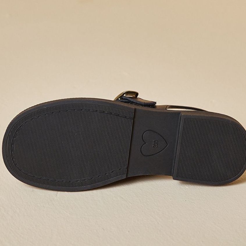 Giày sandal Lolita hở gót có quai hậu LAMLAM3456 đế răng cưa, phong cách cổ điển  - dép xinh