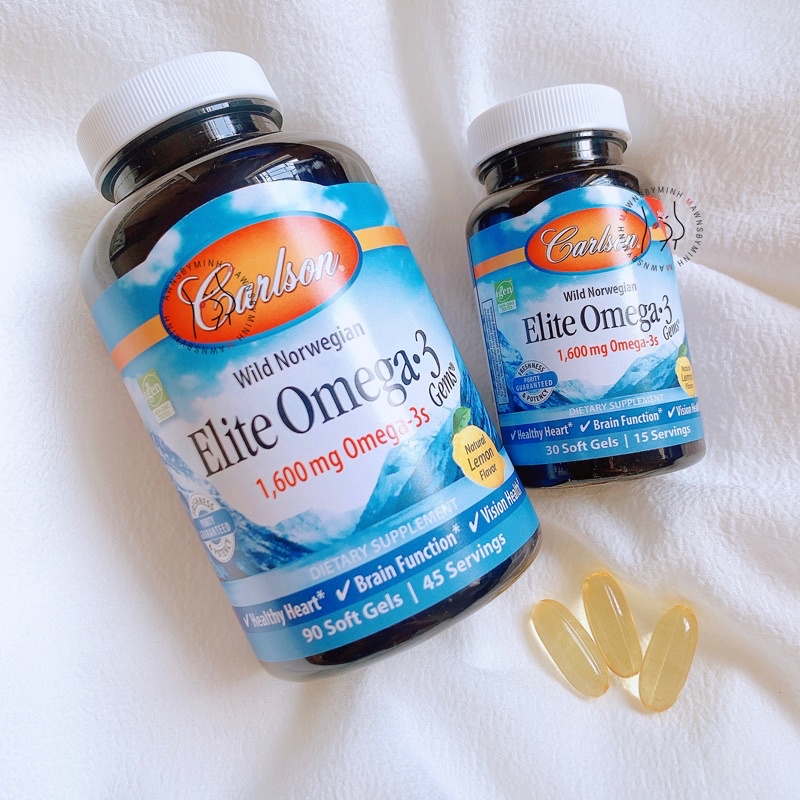 Bổ sung Omega3 Carlson Elite Pack 90+30 Soft Gels