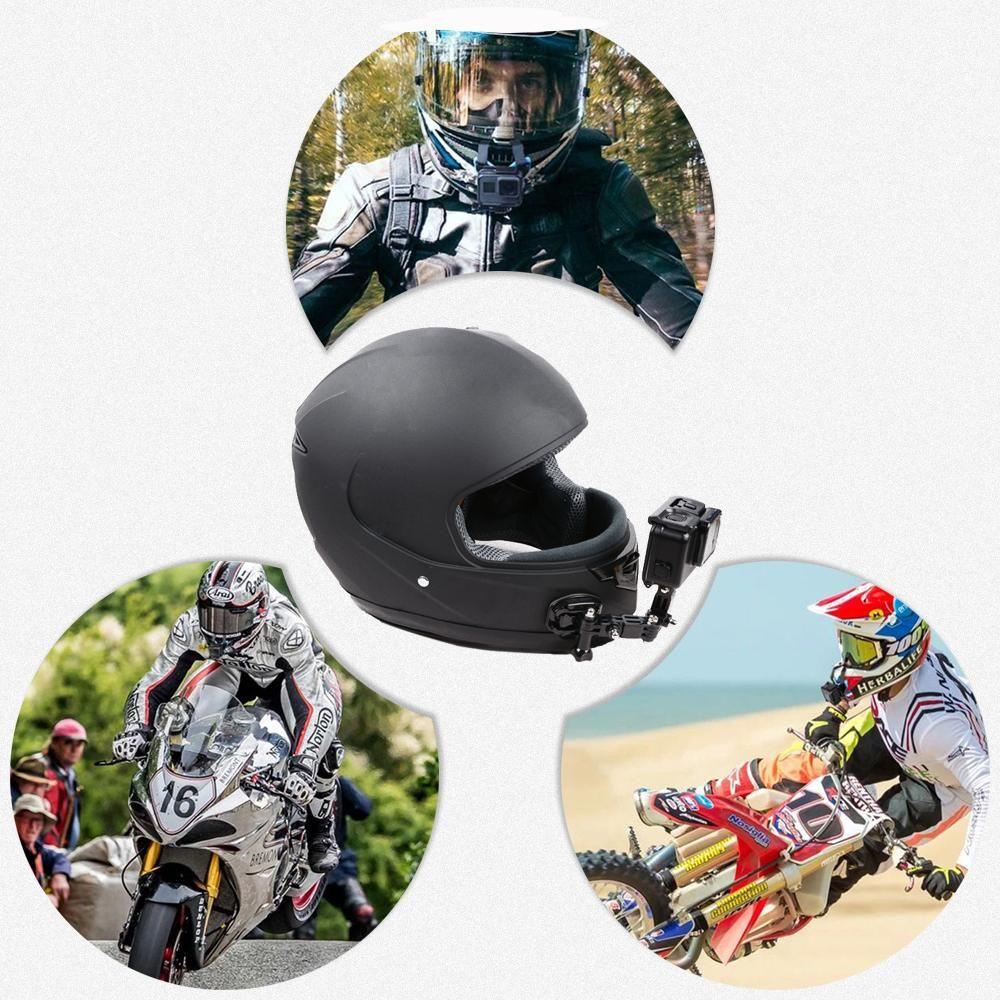 CHOOKEY Set 20 Phụ Kiện Gắn Phía Trước Mũ Bảo Hiểm Xe Máy Có Thể Điều Chỉnh Cho Gopro Hero 7 6 5 4