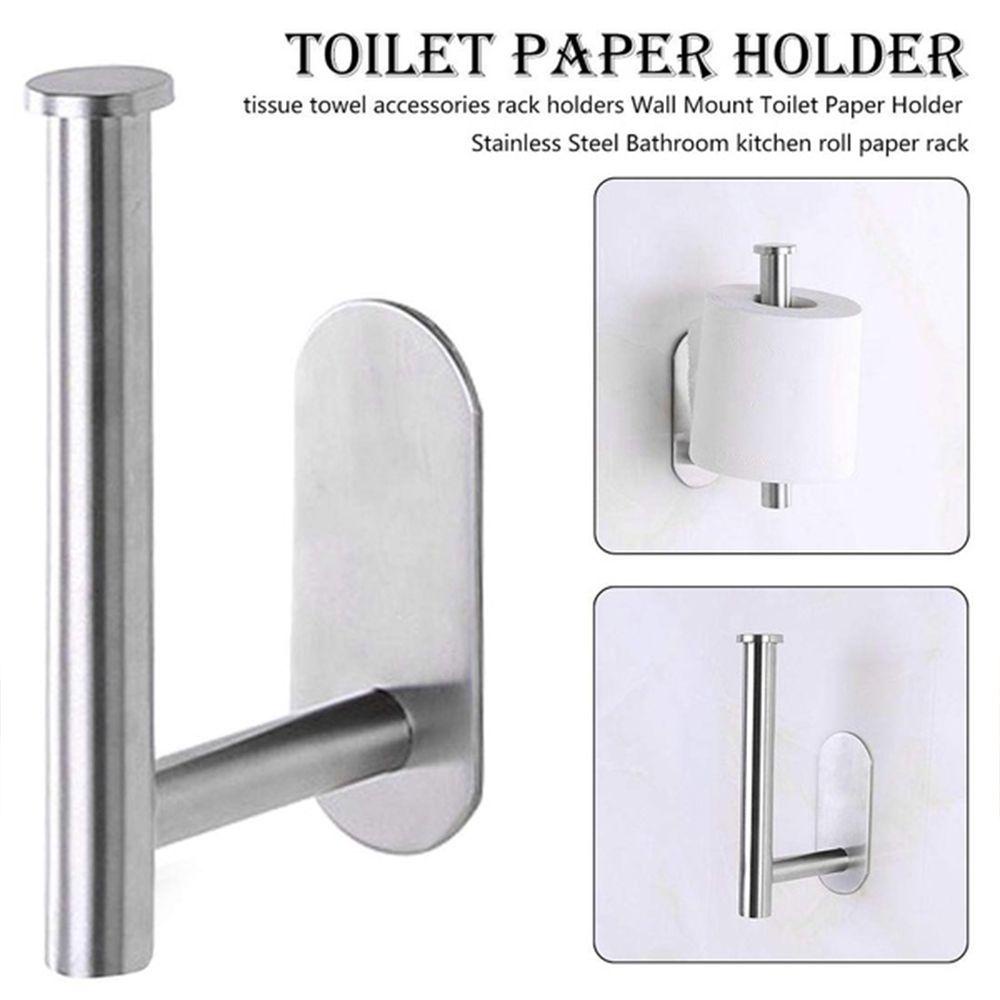 Giá Đỡ Cuộn Giấy Vệ Sinh Gắn Tường Bằng Thép Không Gỉ Tiện Lợi Dành Cho Nhà Bếp