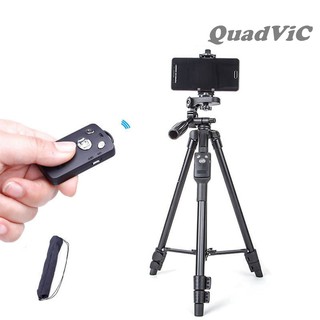 Combo Chân Máy Dùng Cho Điện Thoại Tripod Yunteng VCT-5208 + Đầu kẹp + Remote + Cáp + Túi đựng
