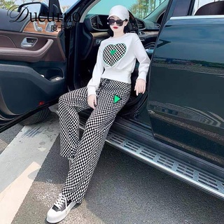 Set Thu Đông quần caro siêu hot