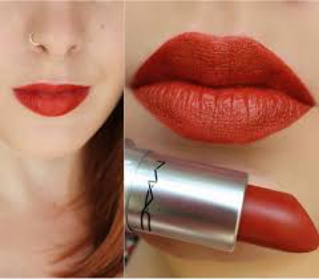 Son Mac retro matte lipstick màu Chilli, ruby woo