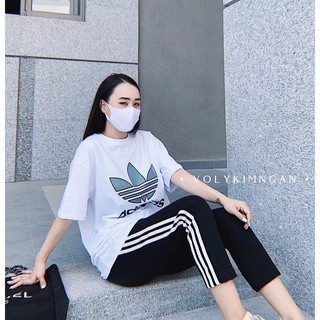 Bộ thể thao nữ phối sọc