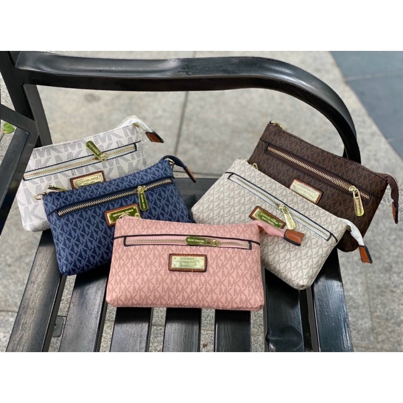 VÍ CẦM TAY KẸP NÁCH KIÊM ĐEO CHÉO NỮ BẢN 2 DÂY SMANO BAGS