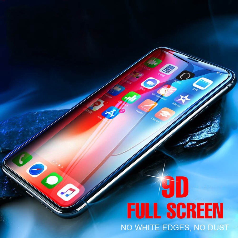 Kính cường lực 9D viền cong bảo vệ toàn diện cho màn hình điện thoại iPhone X 6s 7 8 Plus iphone 11 Pro Max