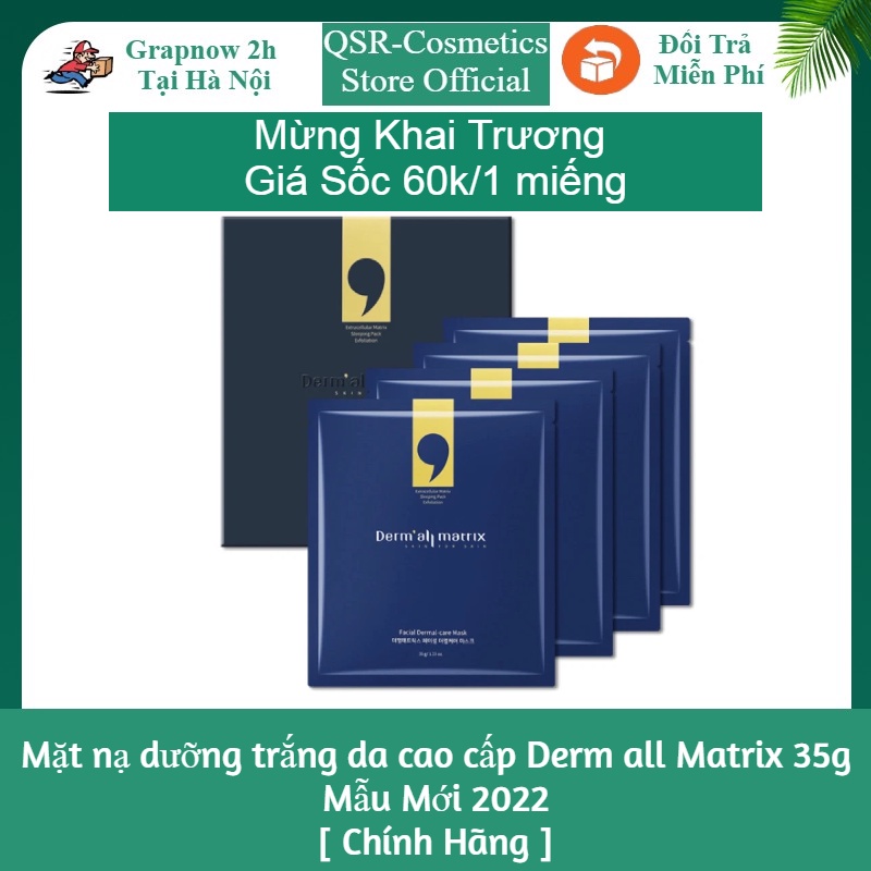 Mặt nạ dưỡng trắng da cao cấp Derm all Matrix 35g