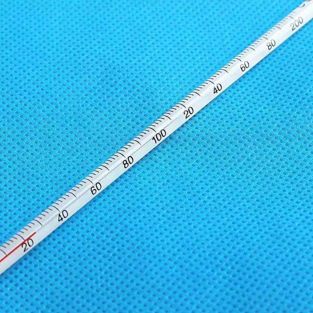 Nhiệt kế thủy ngân đo nhiệt độ từ 0- 100oC; 0-200oC dài 30cm