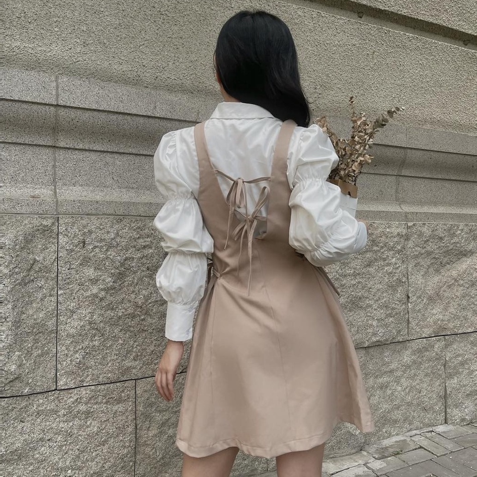 25 STUDIO Đầm yếm nữ thắt eo hở lưng (Không bao gồm Áo trong) Jena Dress