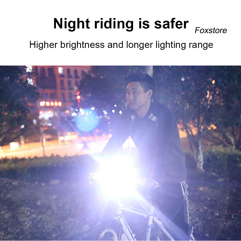 【FS】USB Rechargeable 1/2LED Bike Bicycle Front Light Flashlight Safety Cycling Lamp