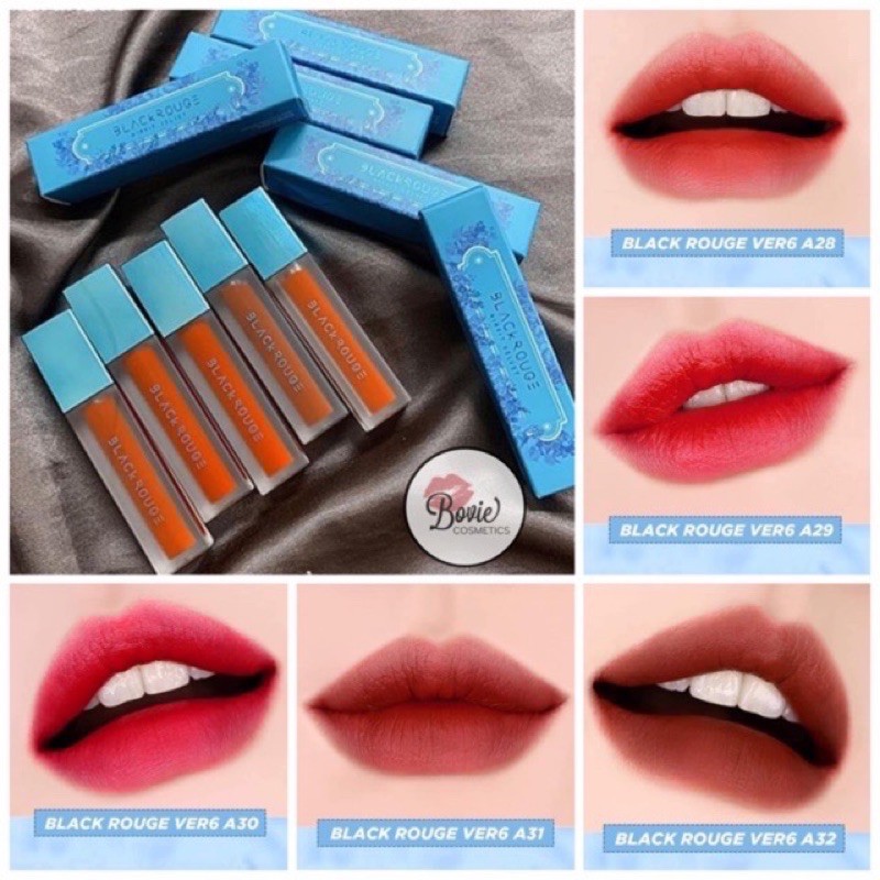 ( Ver 5/ Ver 6/ Ver7) Son kem Black Rouge Air Fit Velvet Lip Tint Version 6 Blueming Garden/ VELVET CROWN A33-A37 | Thế Giới Skin Care
