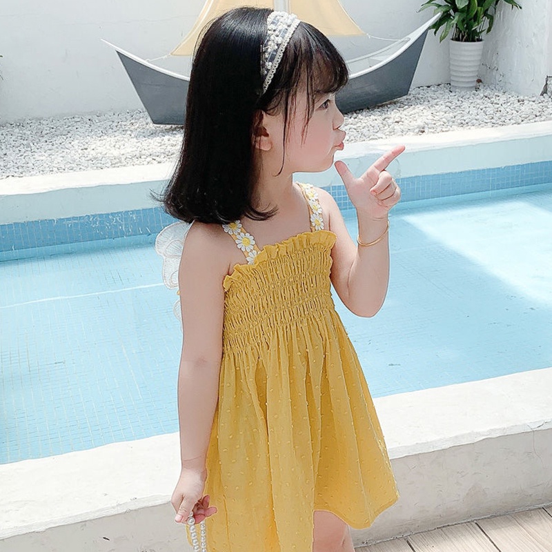 Đầm Công Chúa Thắt Nơ Cho Bé Gái AKKU