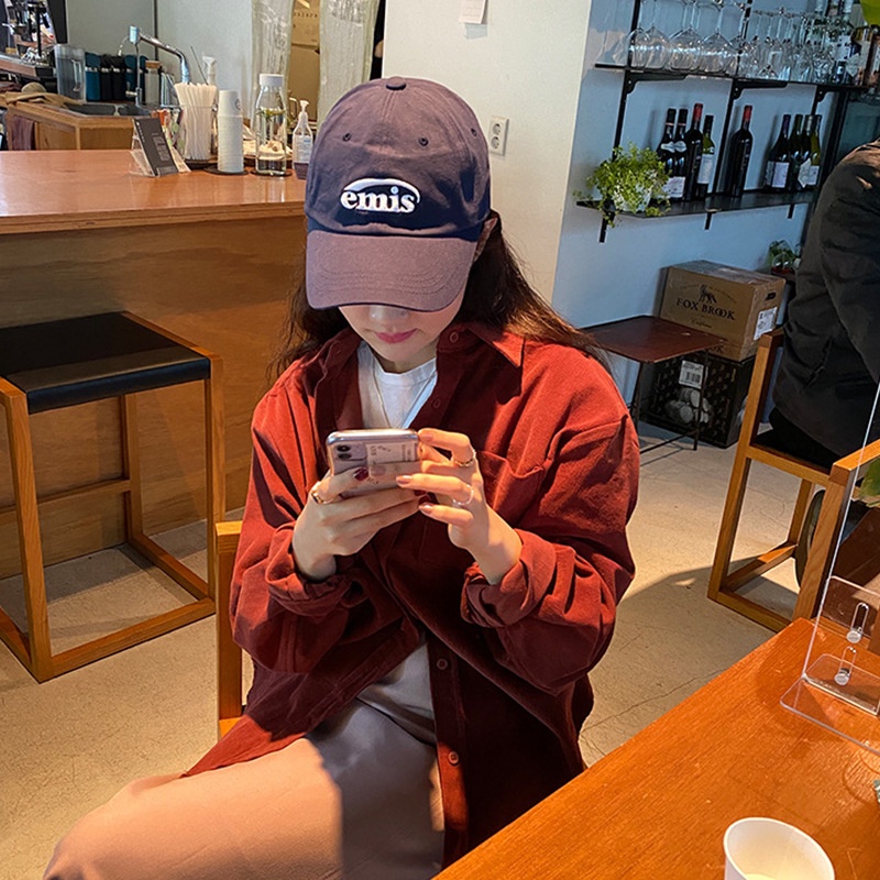 Mũ lưỡi trai thêu chữ Xu Lu Iu The Same Hàn Quốc cho nam và nữ