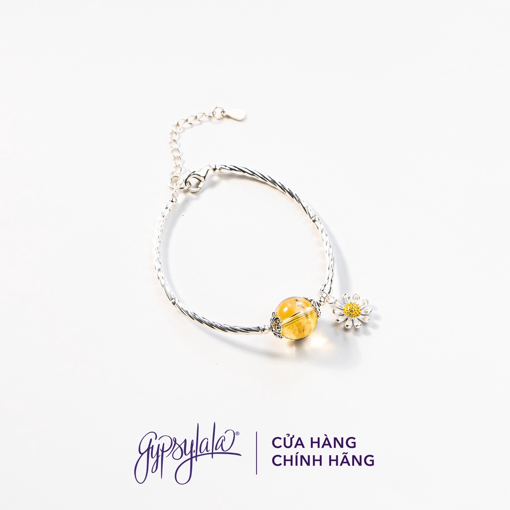 Vòng tay Thiết Kế Đá Thạch Anh Vàng SP003809 Gypsy.lala