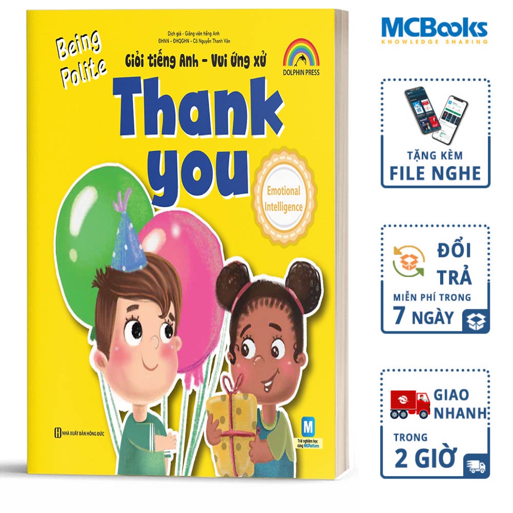 Sách Giỏi Tiếng Anh Vui Ứng Xử Thank You Kèm App Học Online