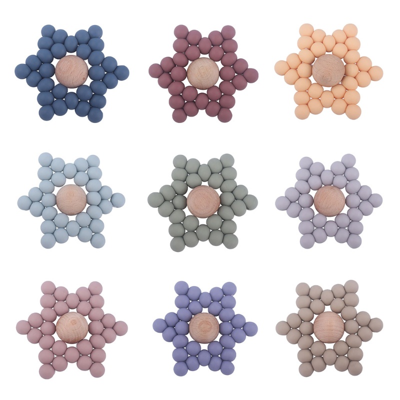 Đồ Chơi Gặm Nướu Bằng Silicone Cấp Thực Phẩm Không Độc Hại Dành Cho Em Bé