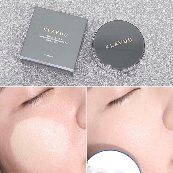 [SĂN SALE DATE 2025] Phấn nước KLAVUU Urban Pearlsation High Coverage Tension Cushion SPF50+ PA ++++ 15g căng bóng