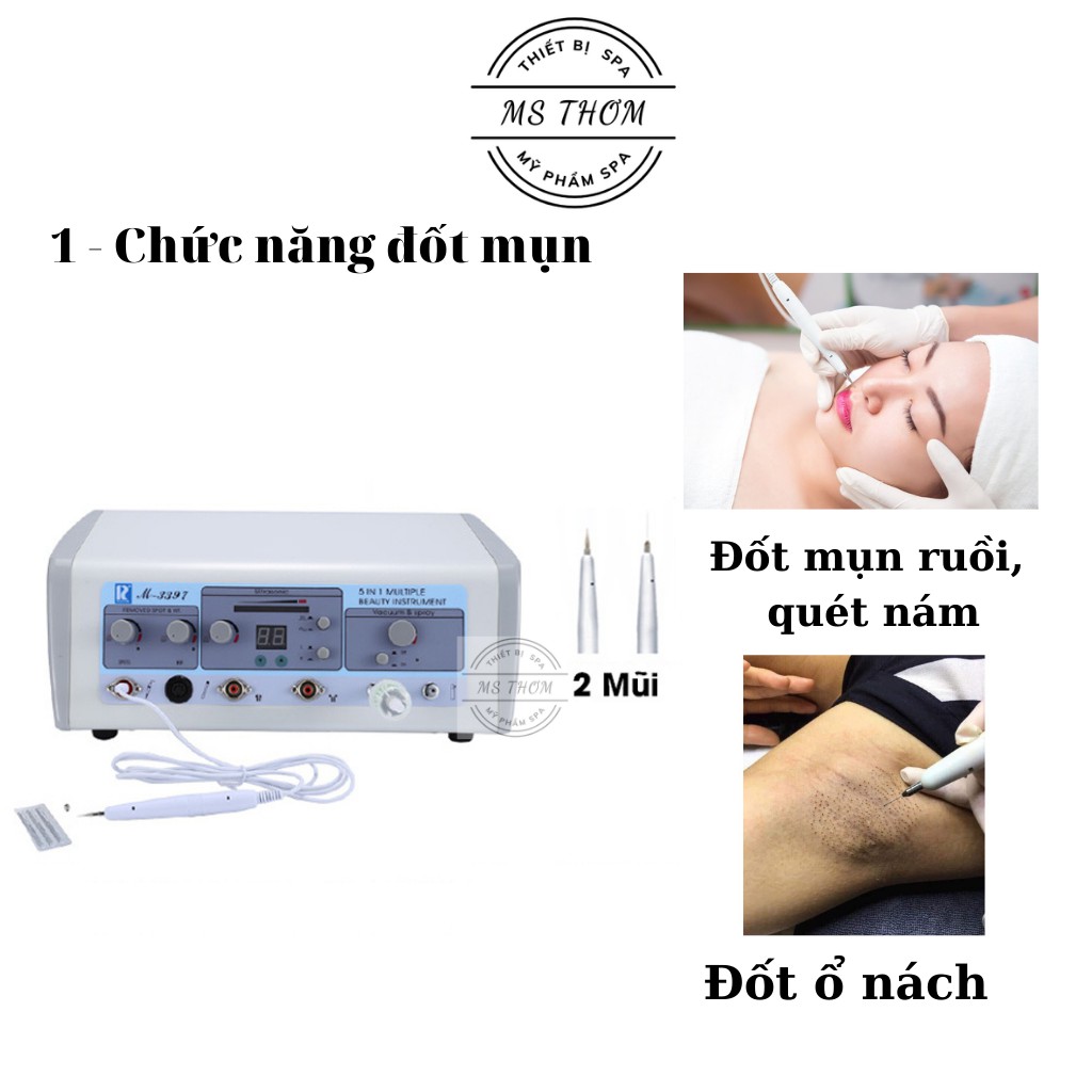 Máy thẩm mỹ 5 chức năng M-3397 chuyên dùng trong spa/thẩm mỹ viện (Chính hãng RADIUM BH 12T)