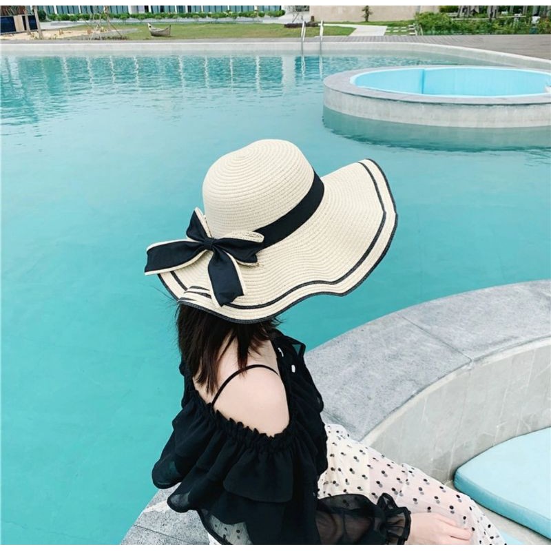 Nón rộng vành đi biển Mũ rộng vành đi biển Nón đi biển rộng vành Nón cói đi biển Mũ đi biển đẹp
