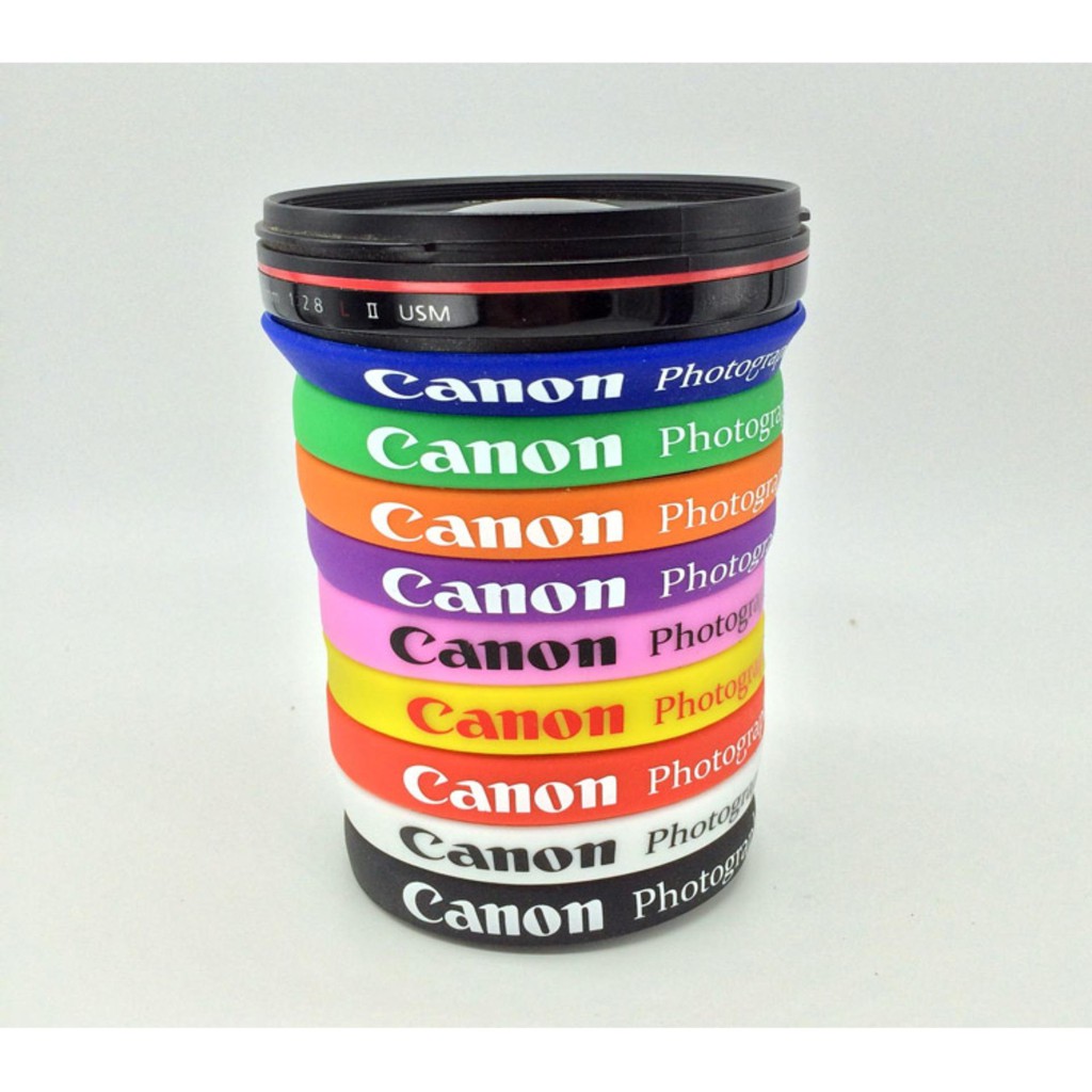 Vòng đeo lens ống kính máy ảnh Canon Nikon, vòng cao su trang trí, đeo tay