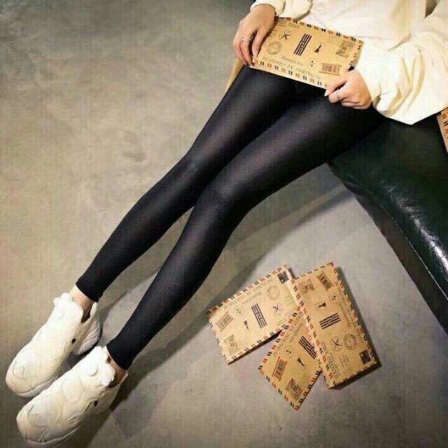 (Hàng chọn live) Quần legging nhũ bì thư dài