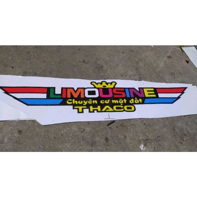 TEM LIMOUSINE CHUYÊN CƠ MẶT ĐẤT DÁN XE TẢI, THACO, CHIẾN THẮNG, HOAMAI...Tem dán đầu xe tải. Tem chuyên cơ mặt đất