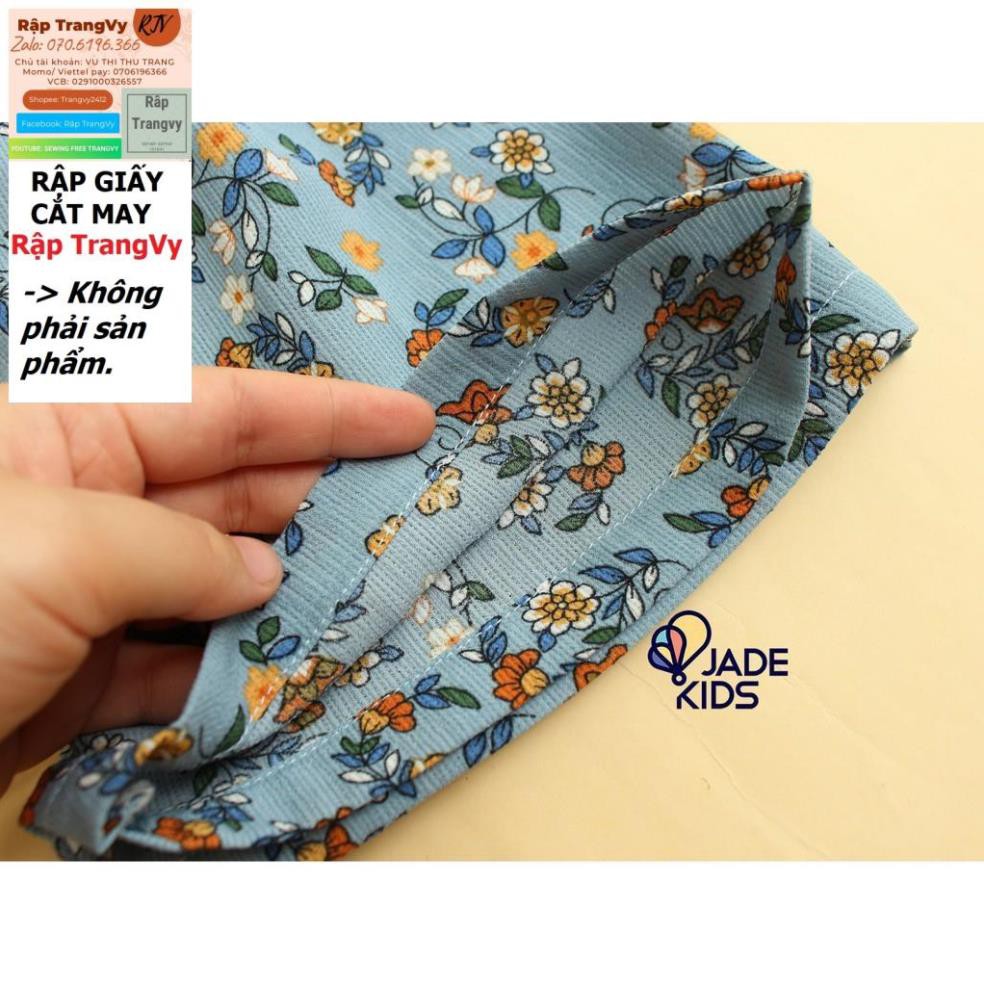 Rập giấy cắt may (BẢN VẼ) rập giấy bộ quần áo cho bé size từ (1-10t) - Rap TrangVy