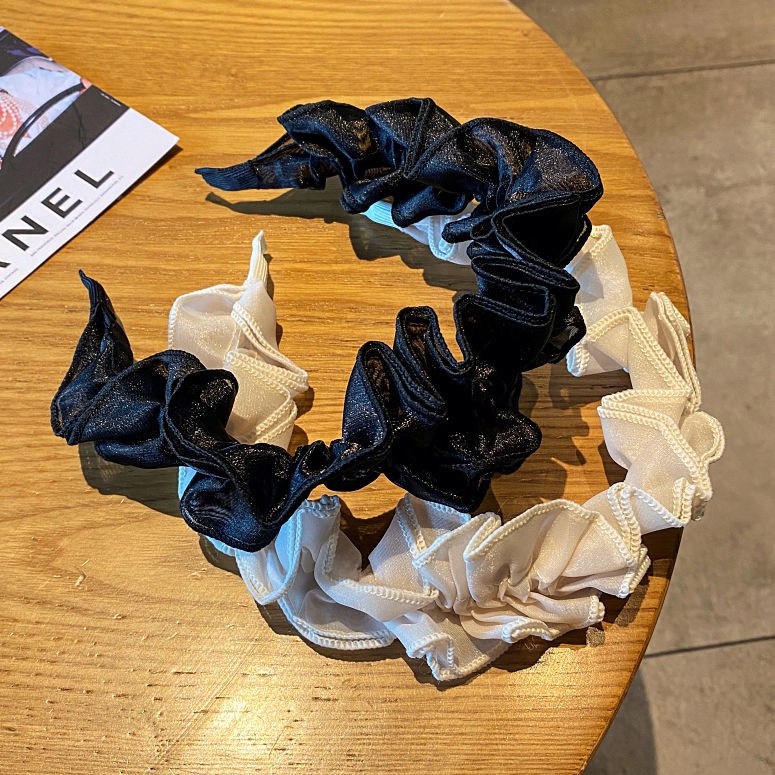 Băng Đô Ren Lưới Bản Rộng Thời Trang Cho Nữ