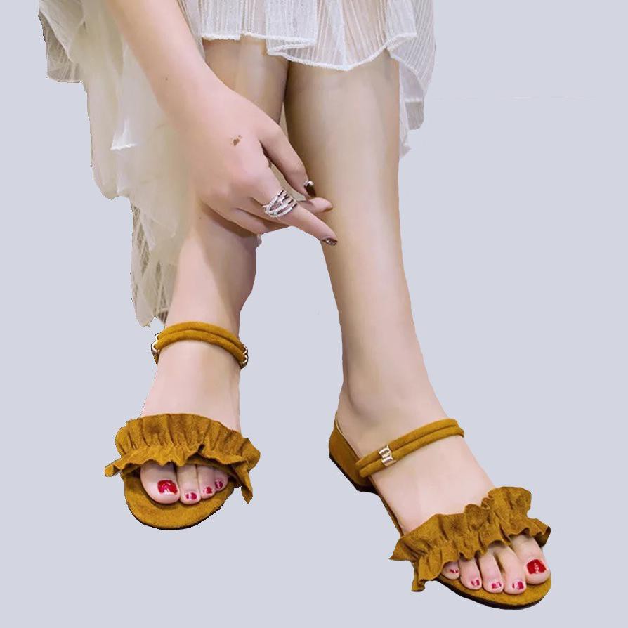 Giày Sandal Mùa Hè Mới 2018 Phong Cách Hàn Quốc Cho Nữ