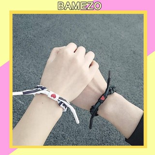 Vòng tay Bamezo vòng phản quang đan len nhiều màu phong cách cá tính V14