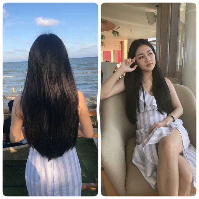 Tóc Kẹp U Thẳng💖 Dày Dặn, Dài 60p