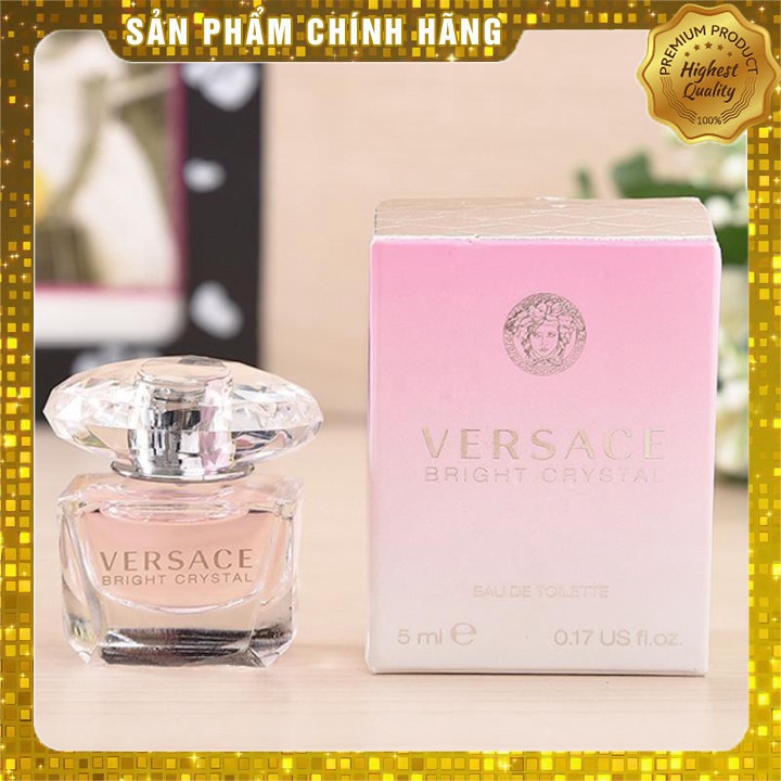 Nước hoa nữ - Nước Hoa Mini Versace Bright Crystal Mini 5ml