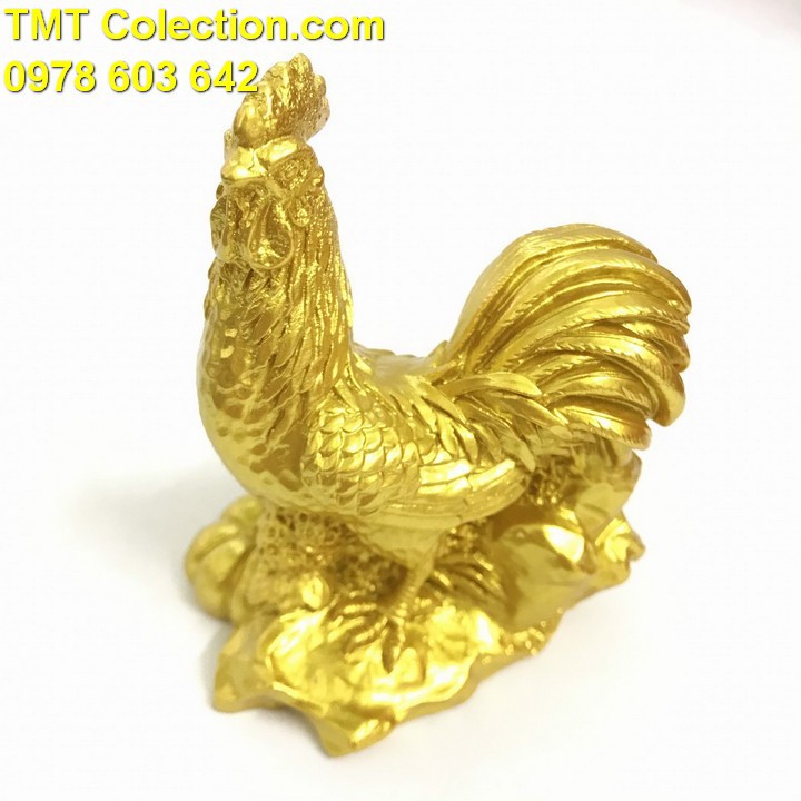 Tượng Con Gà Vàng dùng để trưng bày, trên xe oto, làm quà tặng, biếu dịp Lễ, Tết, kỷ niệm - TMT Collection - SP005239