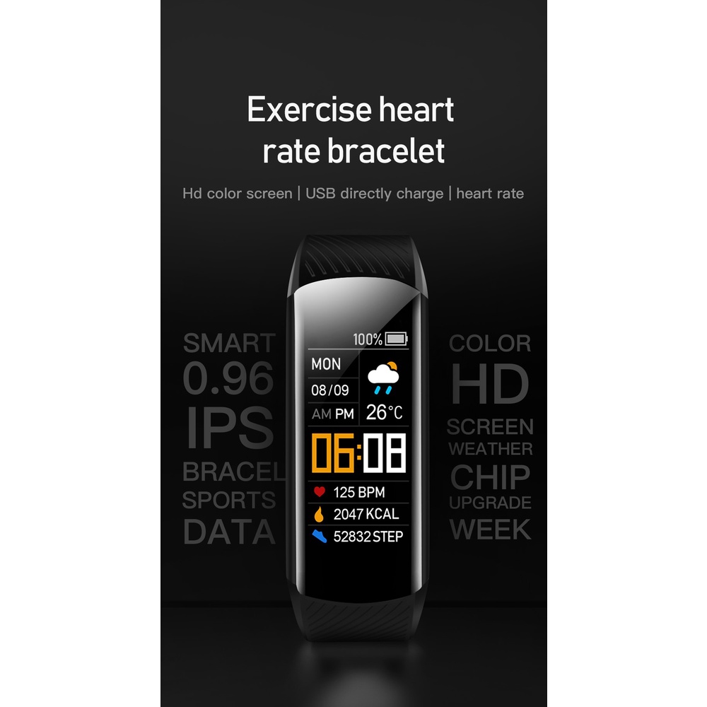 Đồng hồ thể thao đeo tay thông minh C5S chống nước cho nam nữ