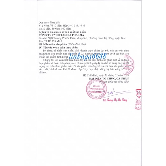 TaniZinc bổ sung Kẽm và Collagen