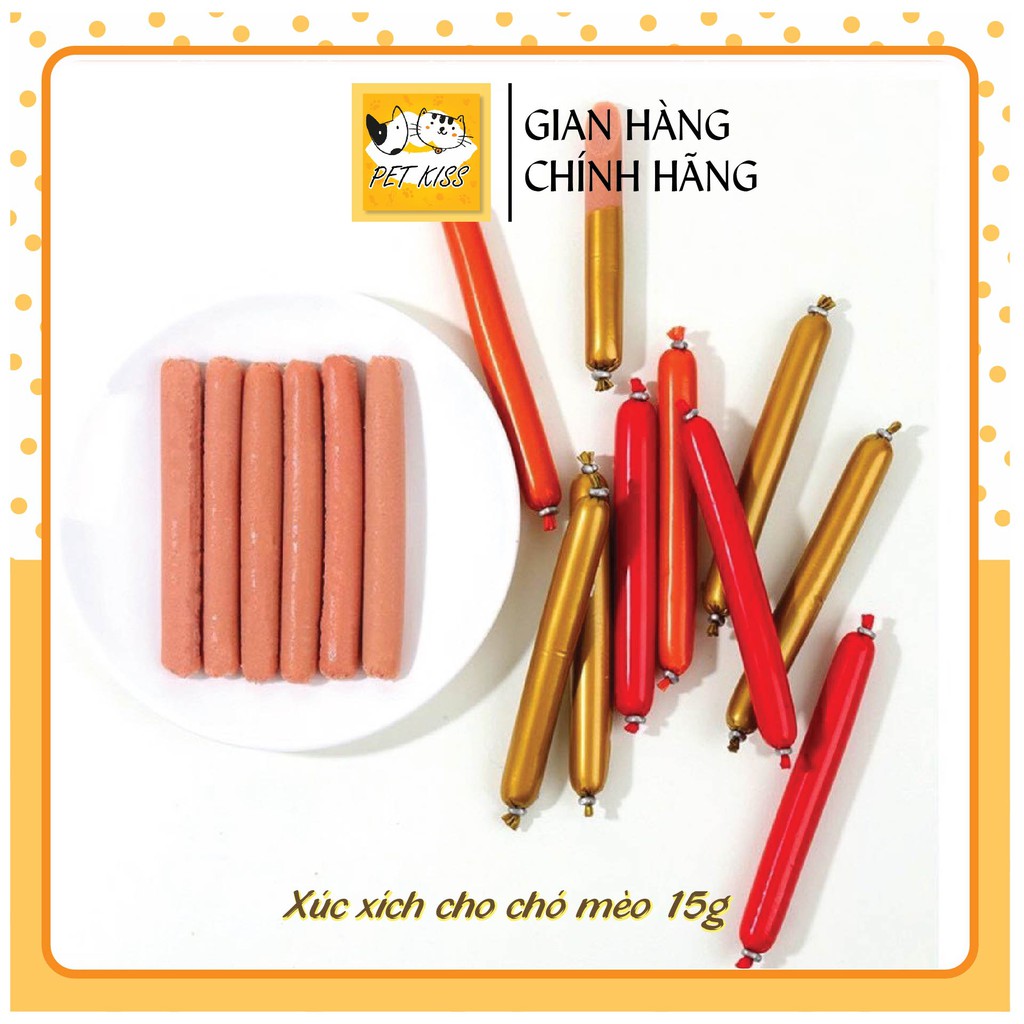 Xúc xích dinh dưỡng cho chó mèo 15g