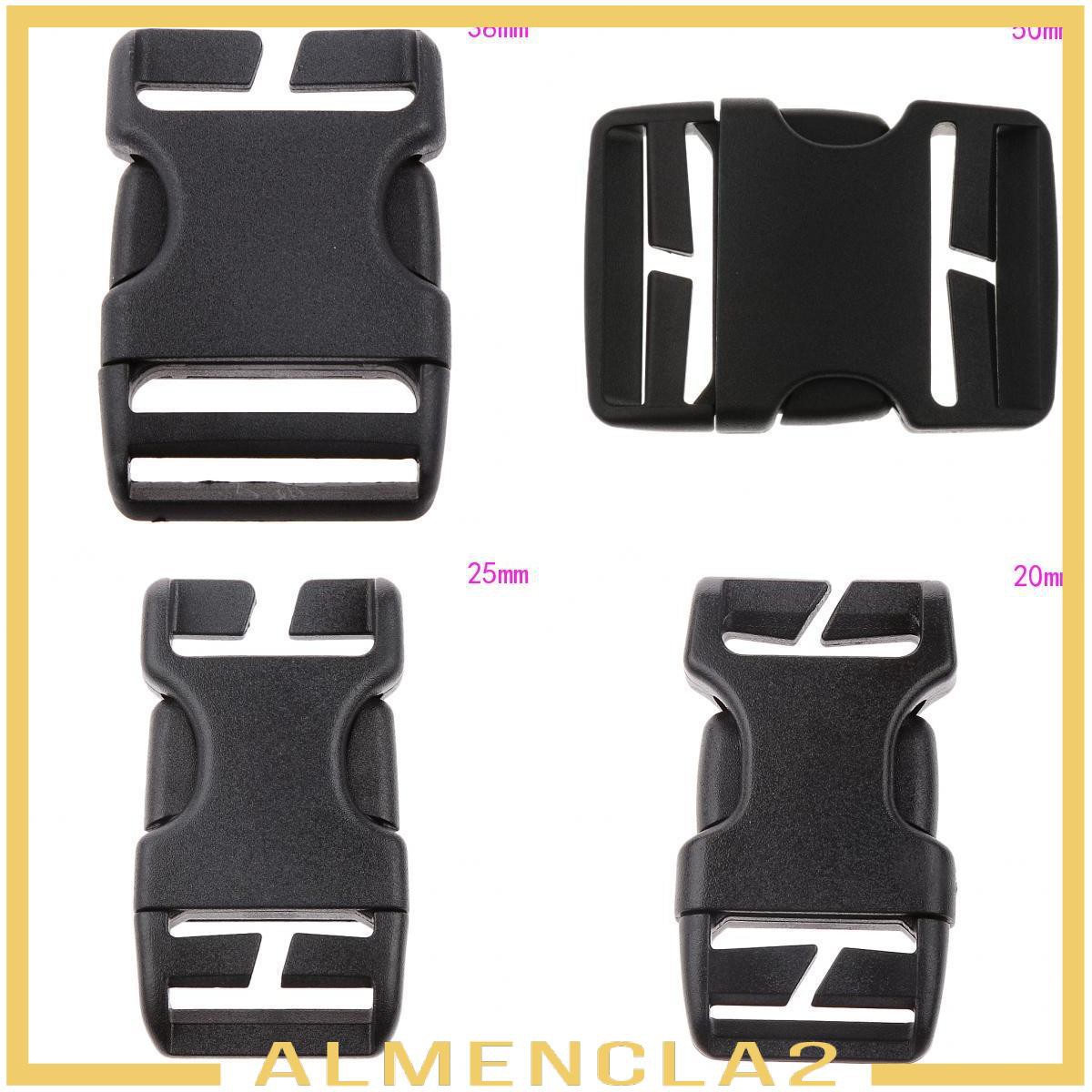 Black Strap Belt Backpack Side Release Buckle for Webbing Replacement 3.8cm | BigBuy360 - bigbuy360.vn
