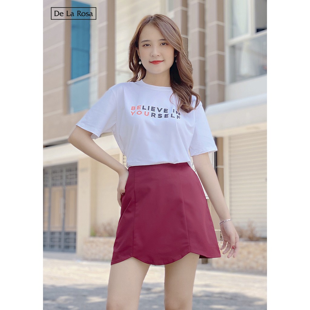 Chân Váy Kaki Vạt Cánh Hoa Thiết Kế Form A Công Sở, Dạo Phố - De La Rosa | BigBuy360 - bigbuy360.vn