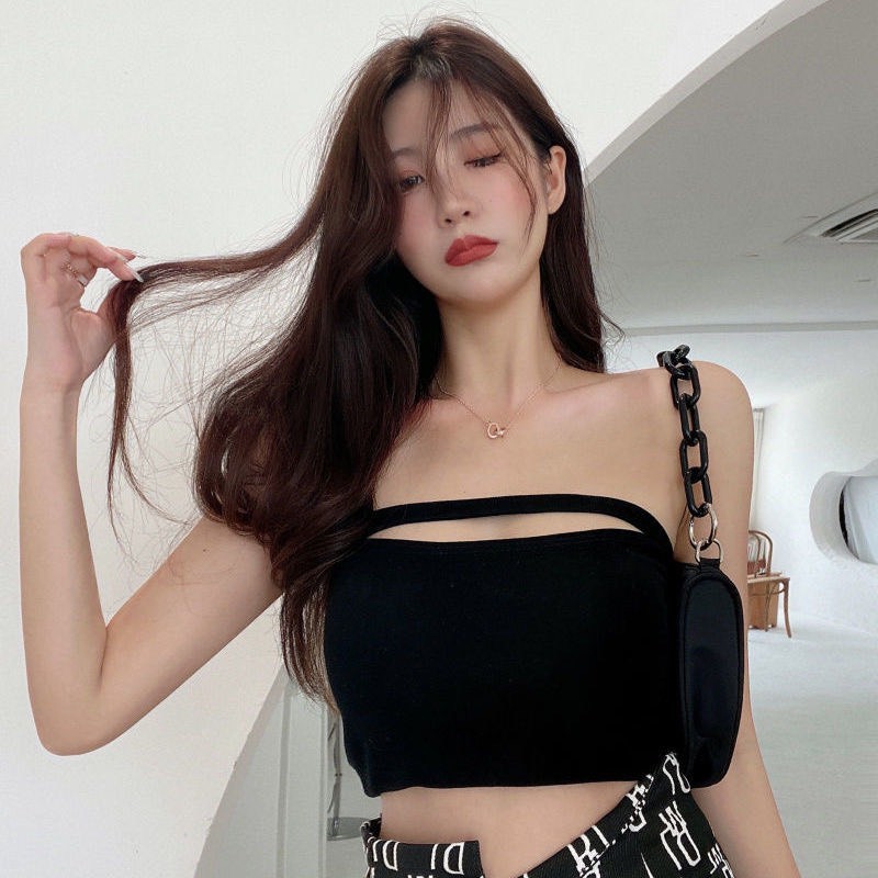Áo kiểu croptop quây Quảng Châu [VIDEO+ẢNH THẬT] Áo quây ngực crt nữ cotton-Taobao có sẵn, dáng cutout sexy quyến rũ | BigBuy360 - bigbuy360.vn