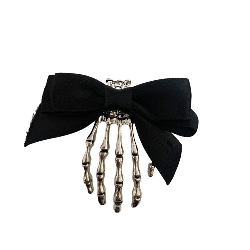 Kẹp Tóc Hình Bàn Tay Xương Phong Cách Gothic Cho Halloween