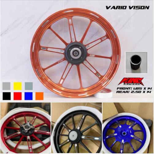 VÀNH MÂM ĐÚC CNC KINGSPEED AB VISON AB125 CLICK110 SCOPPY