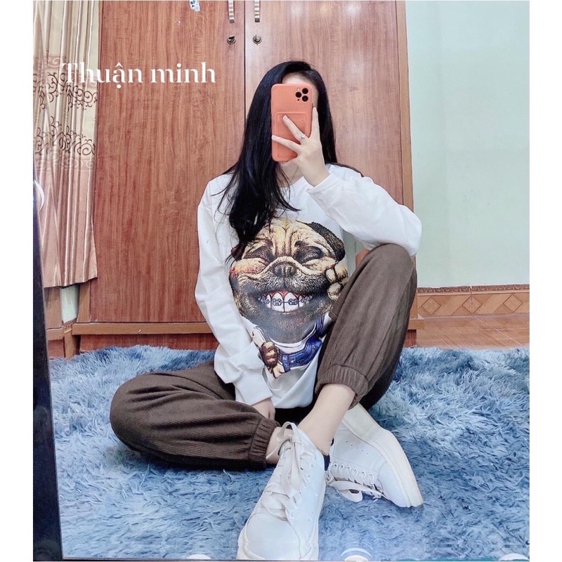 [ Hàng Chuẩn ] Áo Nỉ Sweater In Hình form rộng dài tay freesize 40kg_68kg hot hít đẹp xuất sắc ( kèm ảnh thật) | BigBuy360 - bigbuy360.vn