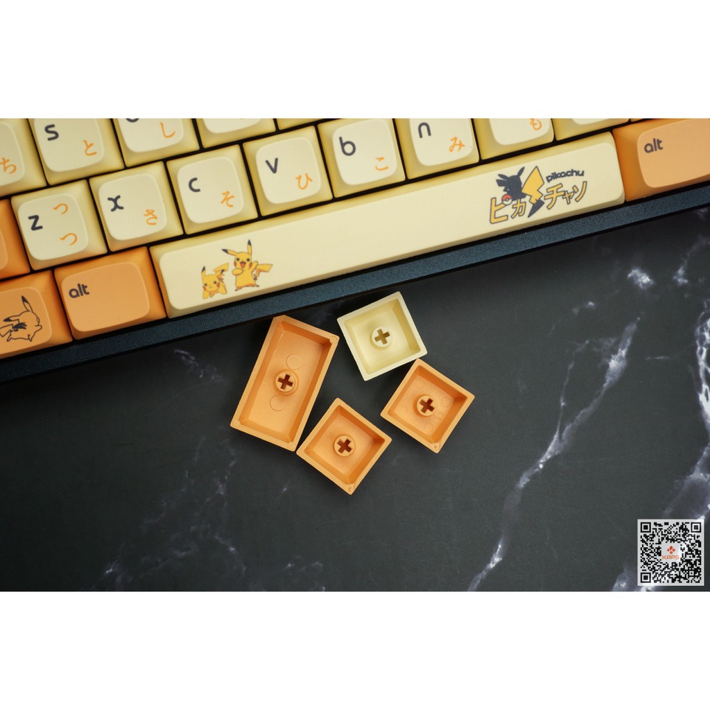 Keycap PIKACHU - profile XDA - keycap PBT - Dyesub - 137 nút cho bàn phím cơ (Filco, Leopold, IKBC, Edra, keychron)