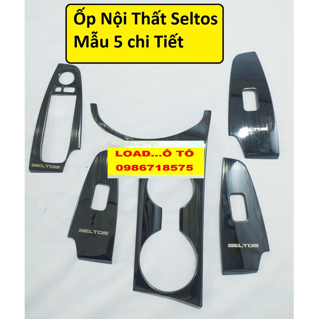 Ốp Nội Thất Titan KIA Seltos 2023-2020 Bộ 5,6 chi tiết