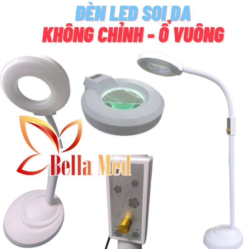 Đèn led soi da cho spa, phun xăm có dimmer chỉnh sáng tối chân nặng