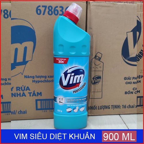 VIM Nước tâỷ bồn cầu toilet tím 880 ml,925g