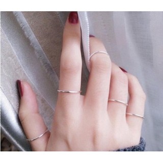 nhẫn nữ bạc ta trơn