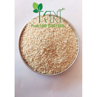 500gr Mè trắng hữu cơ rang củi, Mè trắng sống, Mè rang sẵn