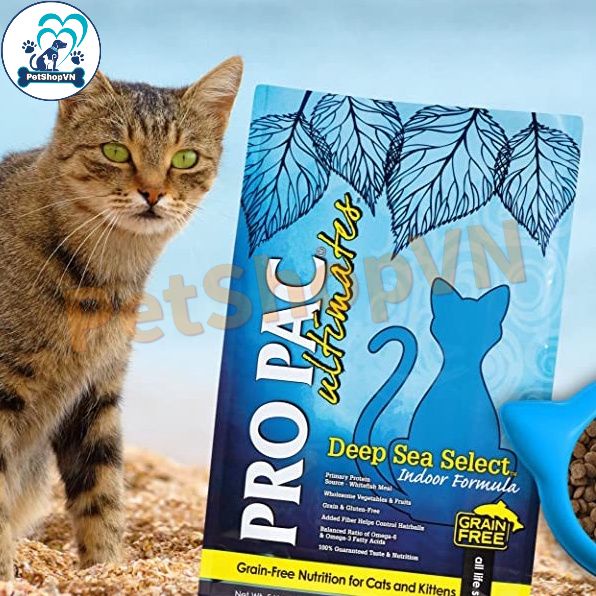 Thức Ăn Cho Mèo Và Mèo Con Hạt PROPAC ULTIMATES DEEP SEA SELECT Túi 500g Vị Cá Trắng & Đậu Hà Lan