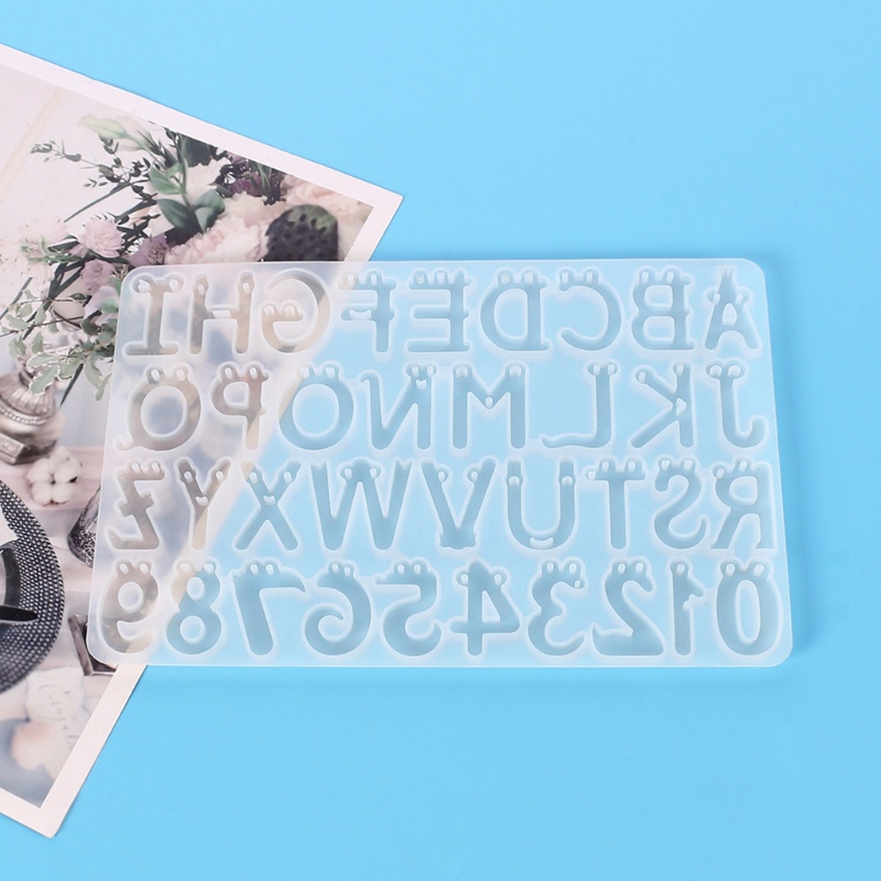 Khuôn Silicon Hình Chữ Cái / Mặt Cười / Chữ Số Hoạt Hình DIY
